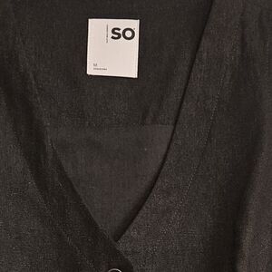 SO Black V-Neck Vest